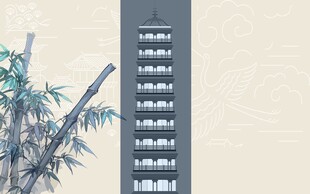 中式竹景与古典建筑元素