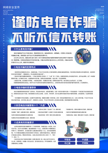 防范电信诈骗宣传海报