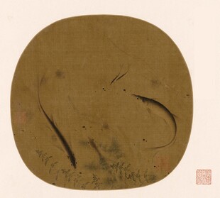 圆形古画