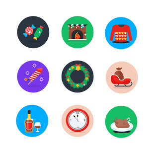 多彩生活类图标 