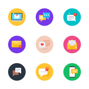 社交与通讯图标 