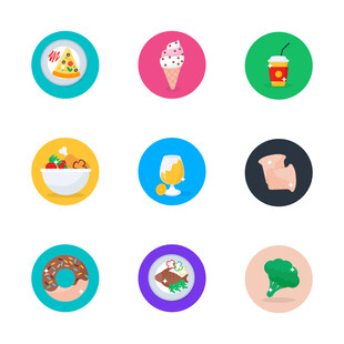 美食与生活图标 