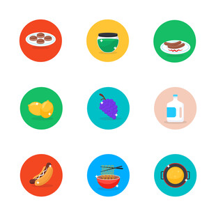 食物与饮品图标 