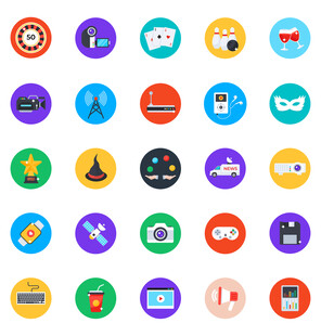 多彩社交应用图标 