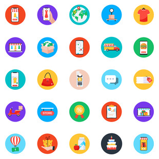 多彩购物图标 