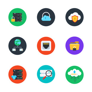 多彩安全相关图标 