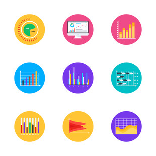 多彩数据分析相关图标 