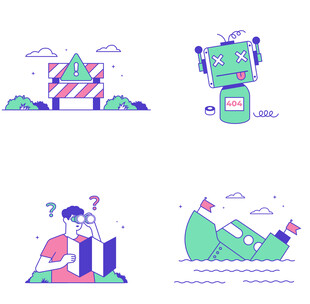 创意环保主题插画