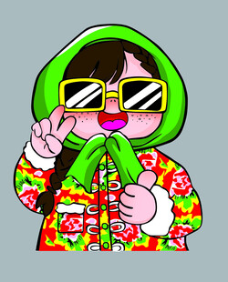 东北女孩大花袄