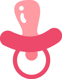 粉色可爱婴儿安抚奶嘴