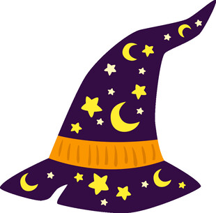 魔法星星月亮巫师帽