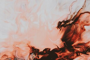 水墨风格红色烟雾艺术图