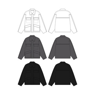 男士夹克款式设计图