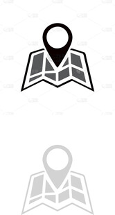 地图定位图标设计元素