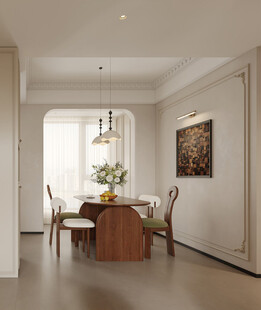 简约现代风餐厅室内场景