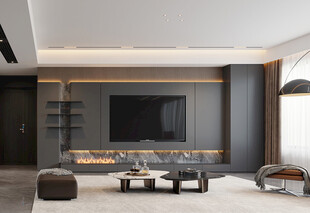 现代简约风客厅室内设计