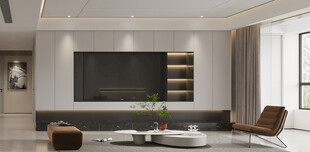 现代简约风客厅室内场景