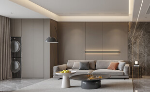 现代简约风客厅室内场景