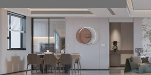 现代简约风客厅餐厅一角