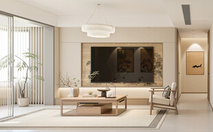 现代简约风客厅室内设计