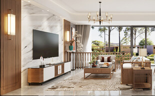 现代豪华客厅室内设计