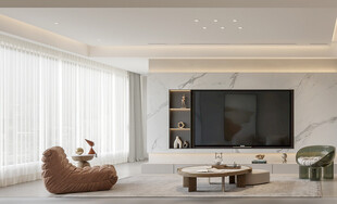 现代简约风客厅室内场景