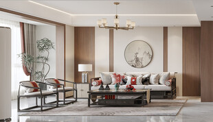 中式风格客厅优雅内饰