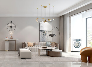 现代简约风客厅室内场景