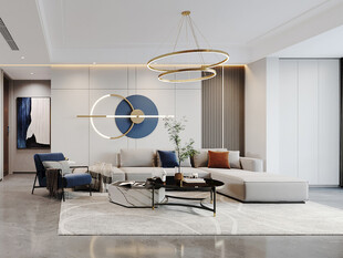 现代简约风客厅室内设计