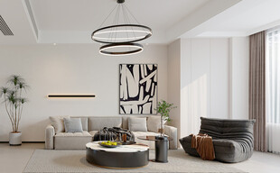 现代简约风客厅室内场景