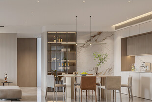 现代简约风餐厅室内设计