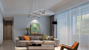 现代简约风客厅室内场景