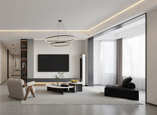 现代简约风客厅室内设计