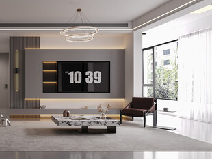 现代简约风客厅室内场景