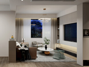现代简约风客厅室内设计