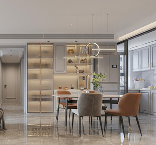 现代简约风餐厅室内设计