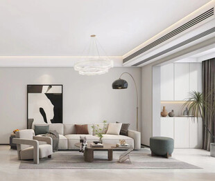 现代简约风客厅室内场景