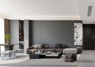 现代简约风客厅室内设计