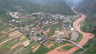 易门县绿汁镇全景图