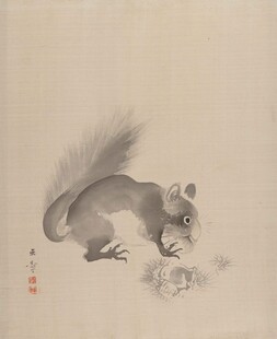 水墨松鼠图
