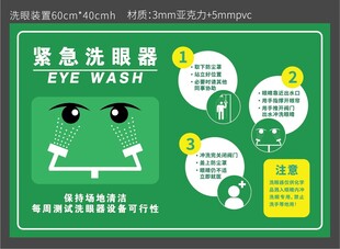 紧急洗眼器使用说明图