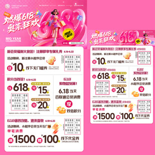 618狂欢购物宣传海报