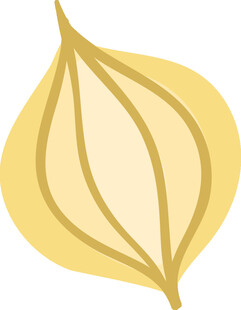 黄色简约叶片图案