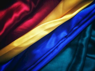 多彩绸缎纹理展示