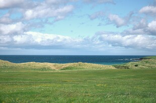 草原与海的美丽风光