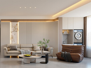 现代简约风客厅家居场景