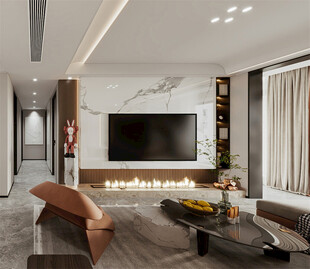 现代简约风客厅室内设计