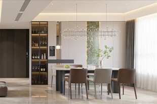 现代简约风餐厅室内设计