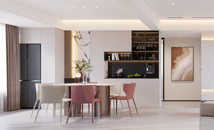 现代简约风餐厅室内设计