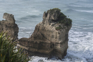 海边嶙峋岩石景观